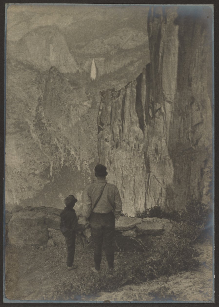 Nevada Falls from Ledge Trail, Yosemite by Louis Fleckenstein