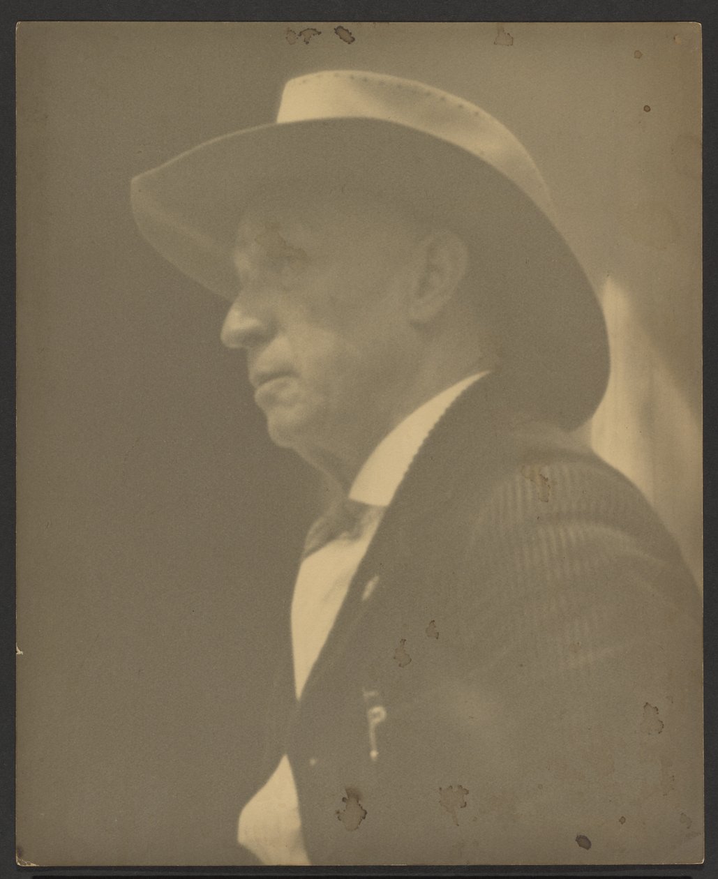 Portrait of a Man Wearing a Stetson by Louis Fleckenstein
