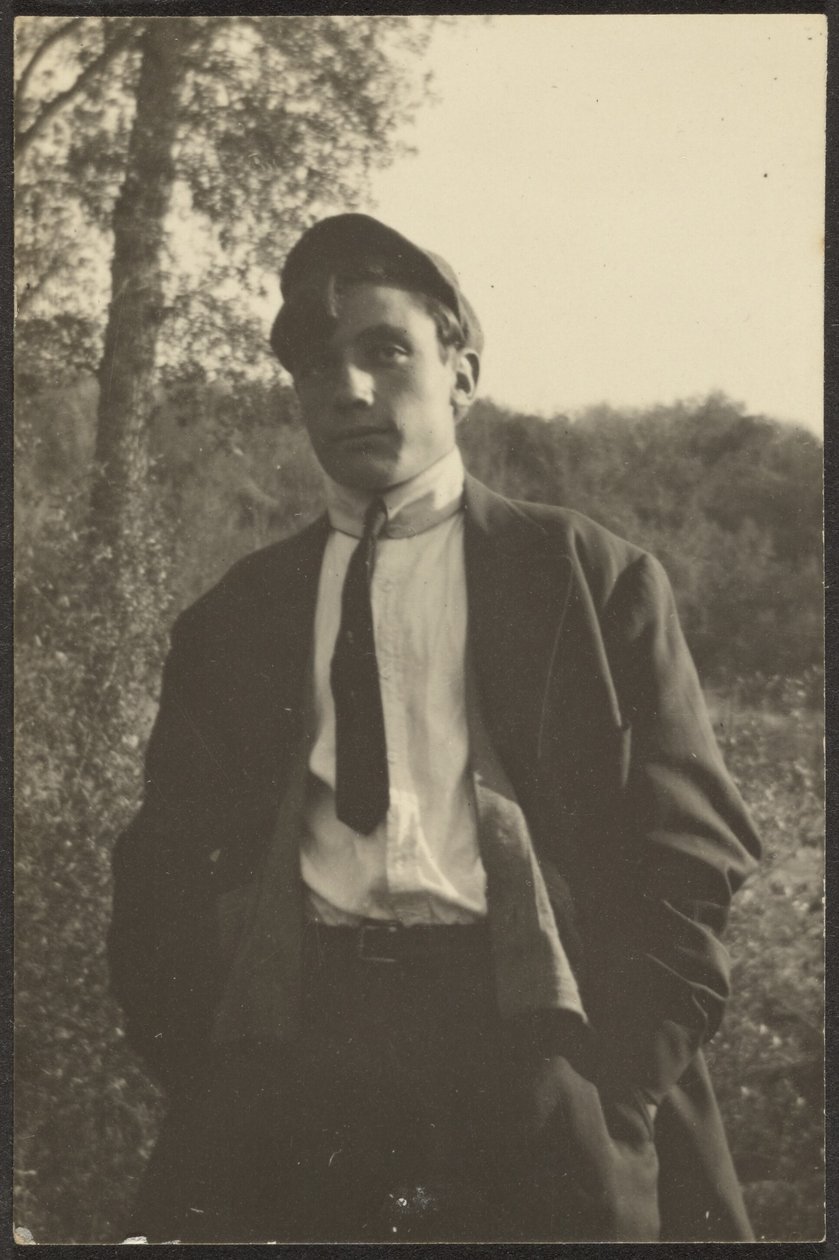 Young Man in Field by Louis Fleckenstein