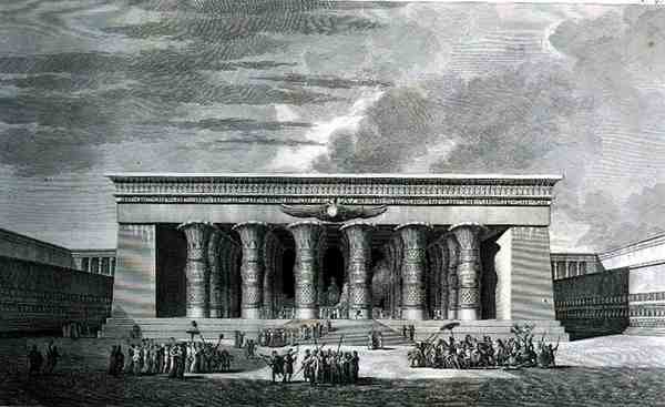 The Restoration of a Large Egyptian Temple, from Volume III of 