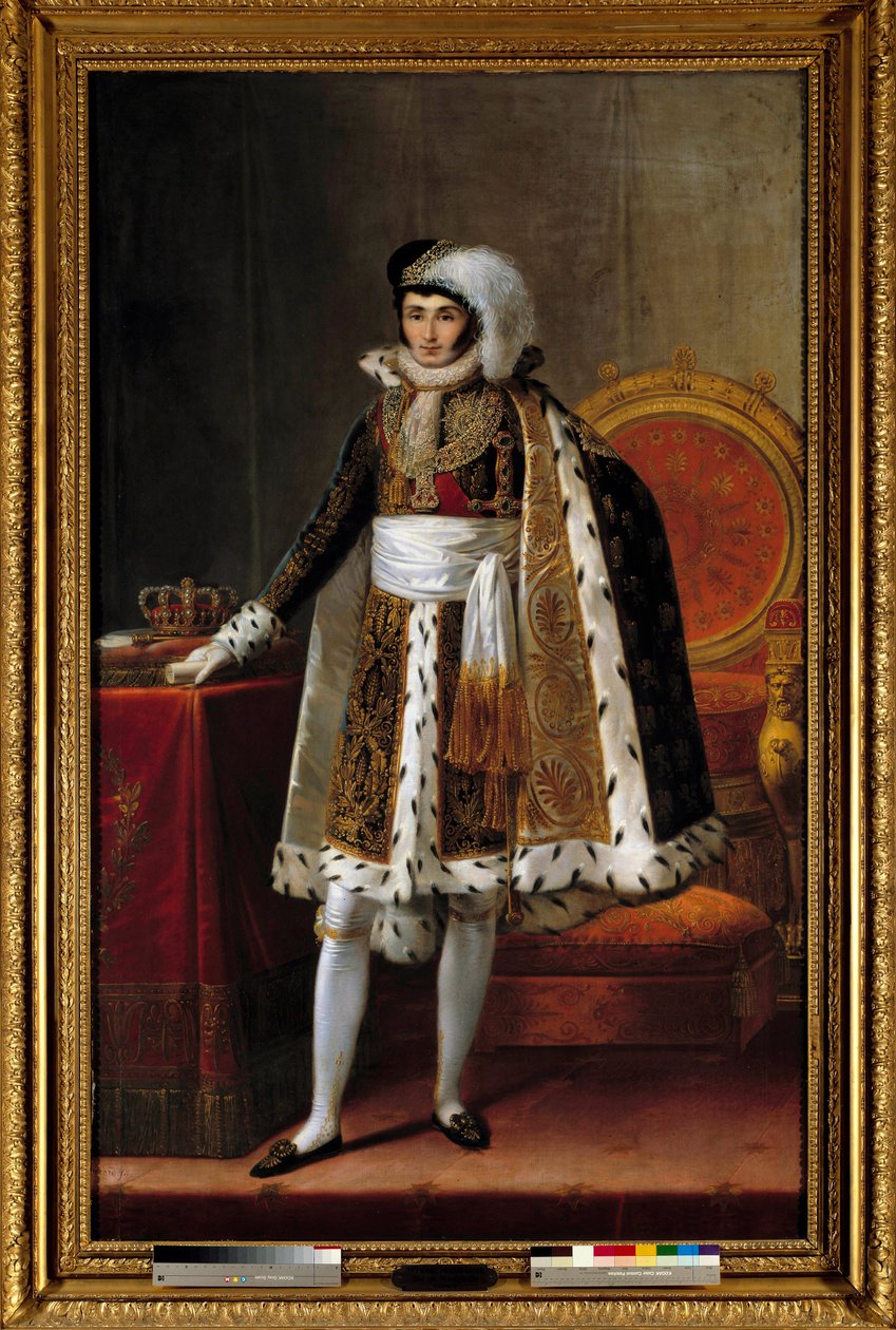 Portrait of Jerome Bonaparte (1784-1860) king of Westphalia in costume as commander of the Order of the Royal Crown of Westphalia, circa 1810 by Louis Francois (attr. to) Aubry