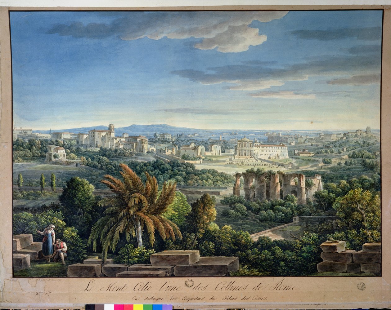 View of the Celian Hill, Rome by Louis Francois Cassas