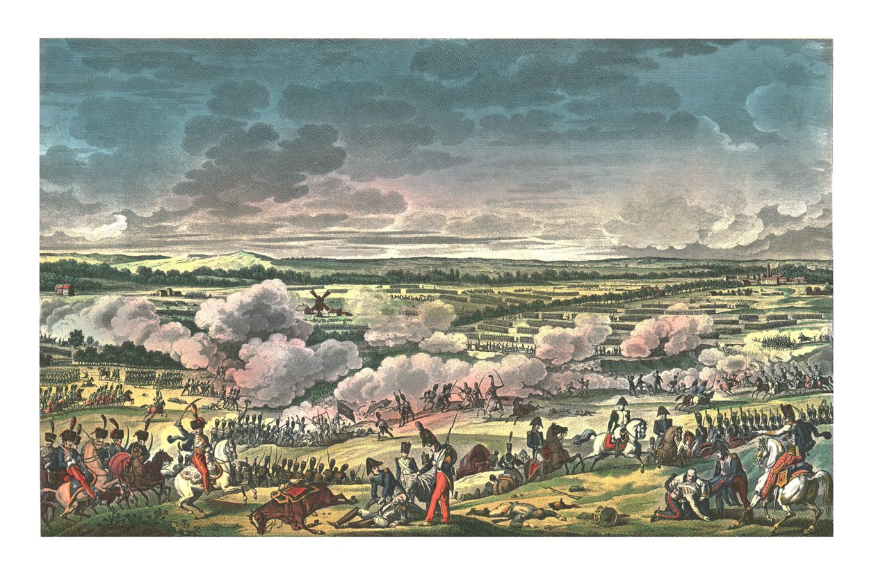 Battle of Mont-Saint-Jean, known as Waterloo, 18 June 1815 by Louis Francois Couche