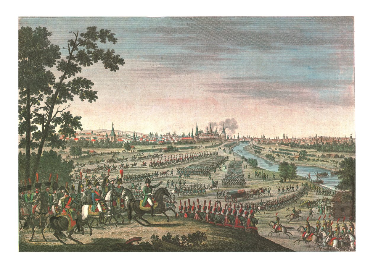 Entry of the French into Moscow, 14 September 1812, c. 1850 by Louis Francois Couche