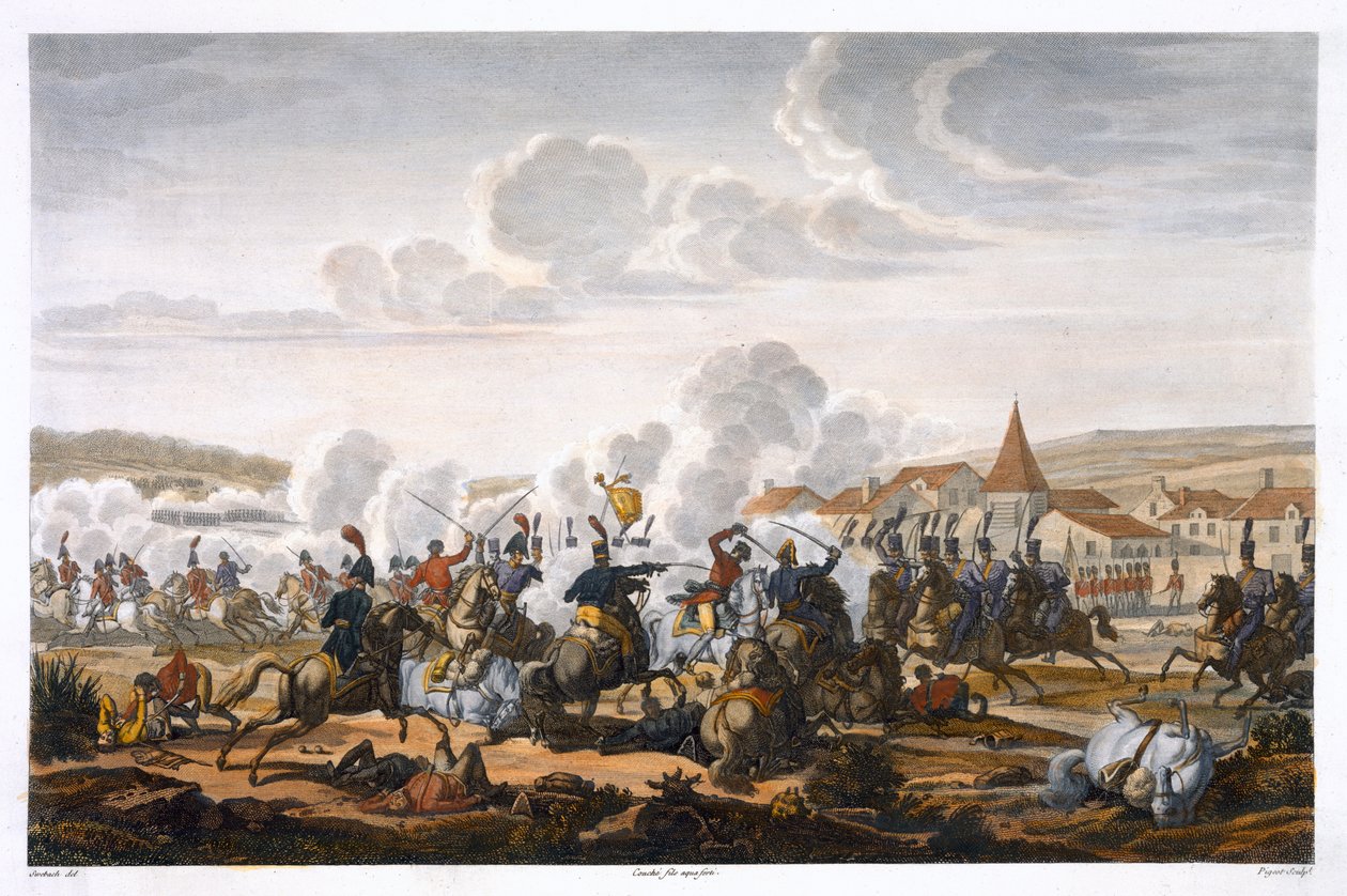The Death of Prince Ludwig of Prussia at the Battle of Saalfeld, 10 October 1806 by Louis Francois Couche