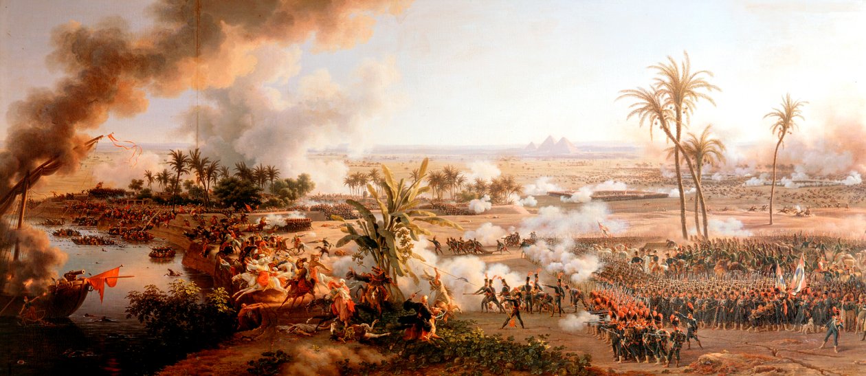 Battle of the Pyramids, Egypt, 21 July 1798 by Louis Francois Lejeune