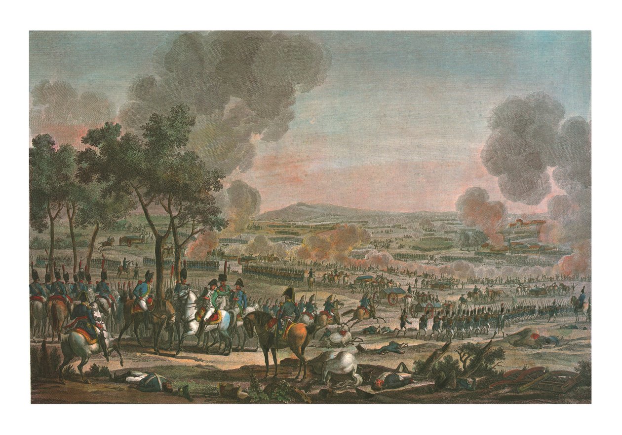 Battle near Wagram, 7 July 1809 by Louis Francois Mariage