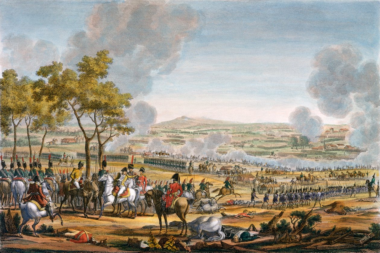 The Battle of Wagram, Austria, 7th July 1809 by Louis Francois Mariage