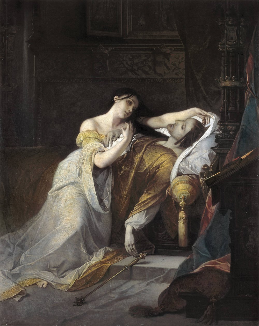 Joan I of Castile called Joan the Mad (Juana la loca) wife of Philip of Habsburg by Louis Galue