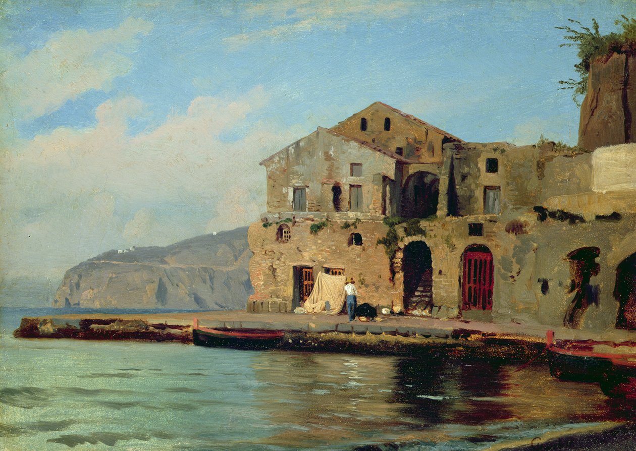 Beach House at Sorrento by Louis Gurlitt