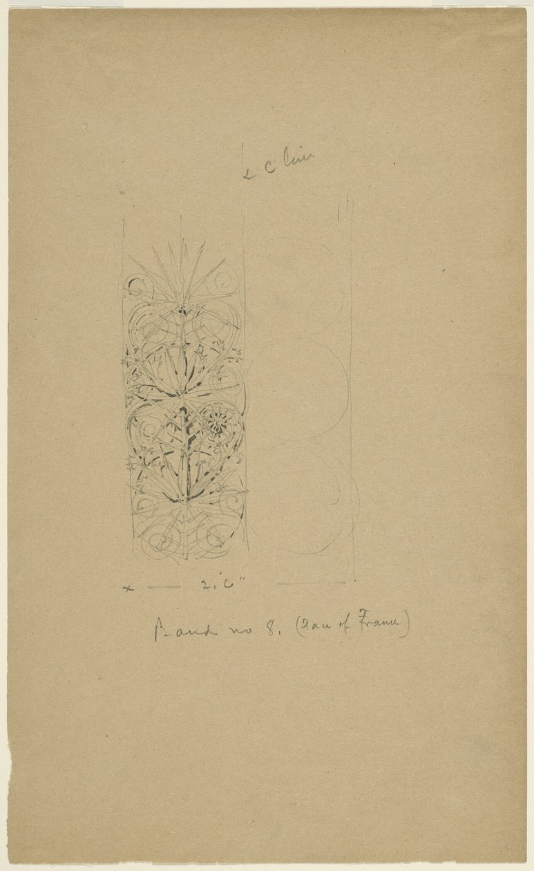McVickers Theater, Chicago, Illinois, Sketch by Louis H. Sullivan