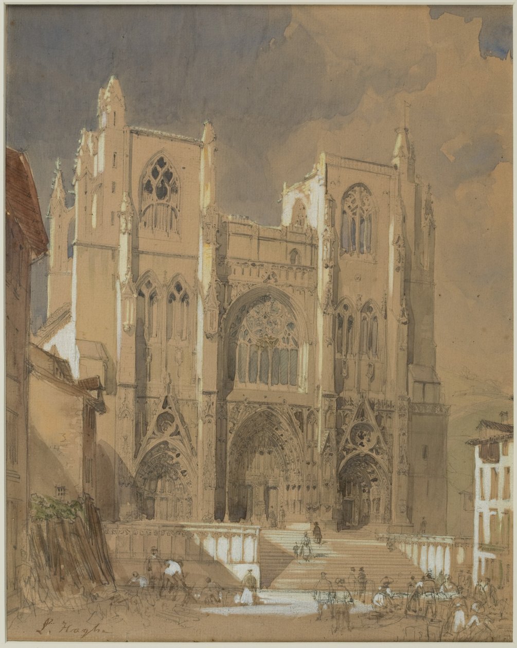 Cathedral of St Maurice, Vienne by Louis Haghe