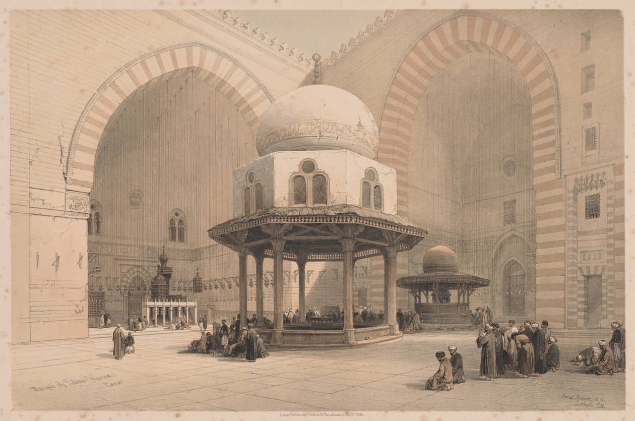 Egypt and Nubia: Volume III - No. 8, Mosque of Sultan Hassan, Cairo by Louis Haghe