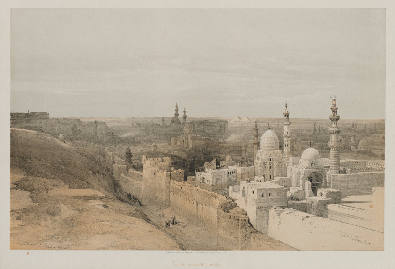 Egypt and Nubia, Volume III: Cairo, Looking West by Louis Haghe