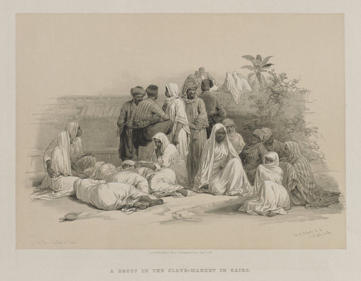Egypt and Nubia, Volume III: In the Slave Market at Cairo by Louis Haghe