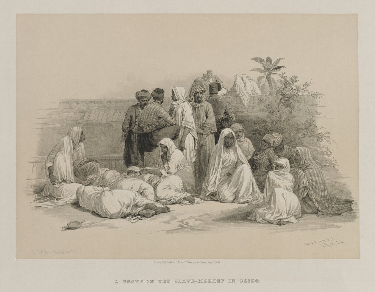 Egypt and Nubia, Volume III: In the Slave Market at Cairo by Louis Haghe