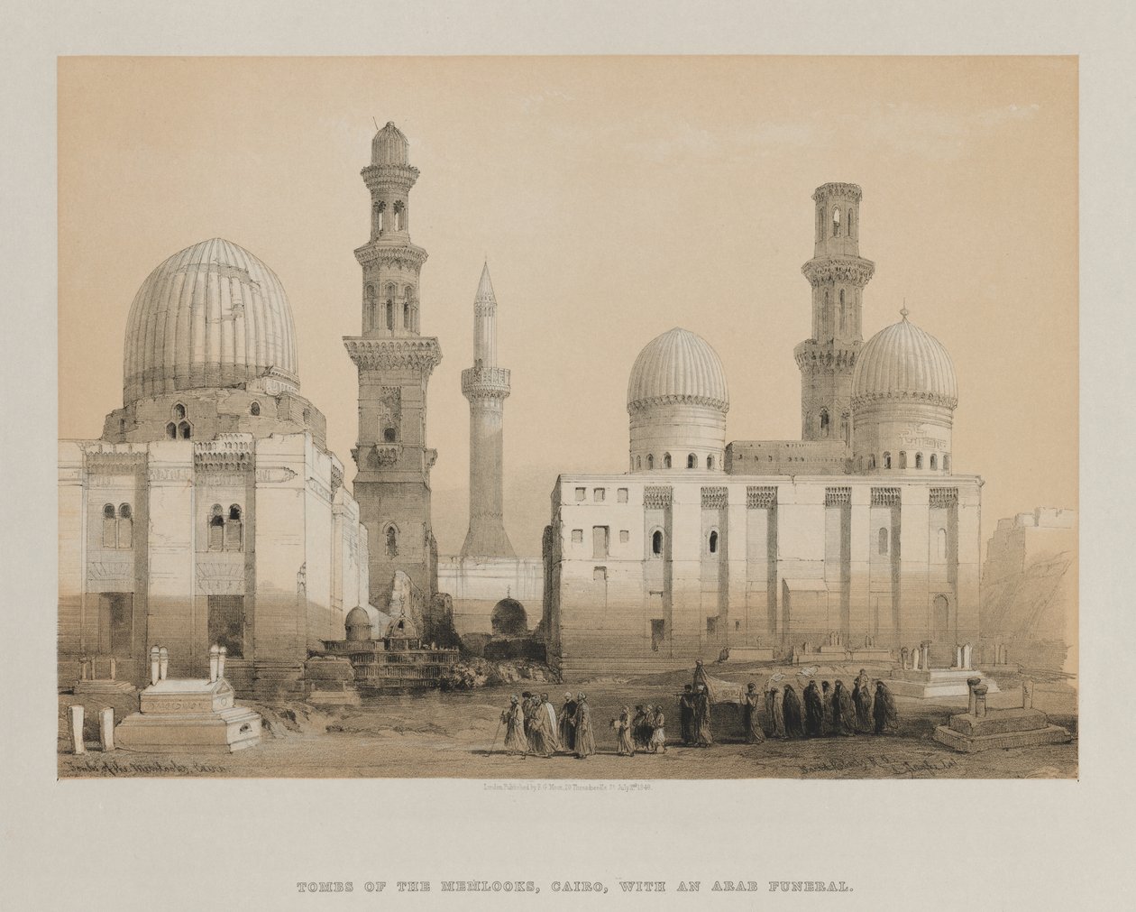 Egypt and Nubia, Volume III: Tomb of the Memlooks, Cairo by Louis Haghe