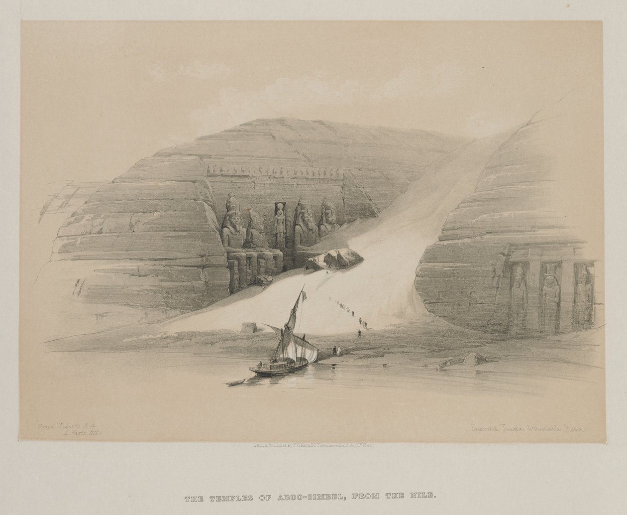 Egypt and Nubia, Volume II: Excavated Temples of Abo Simble, Nubia by Louis Haghe