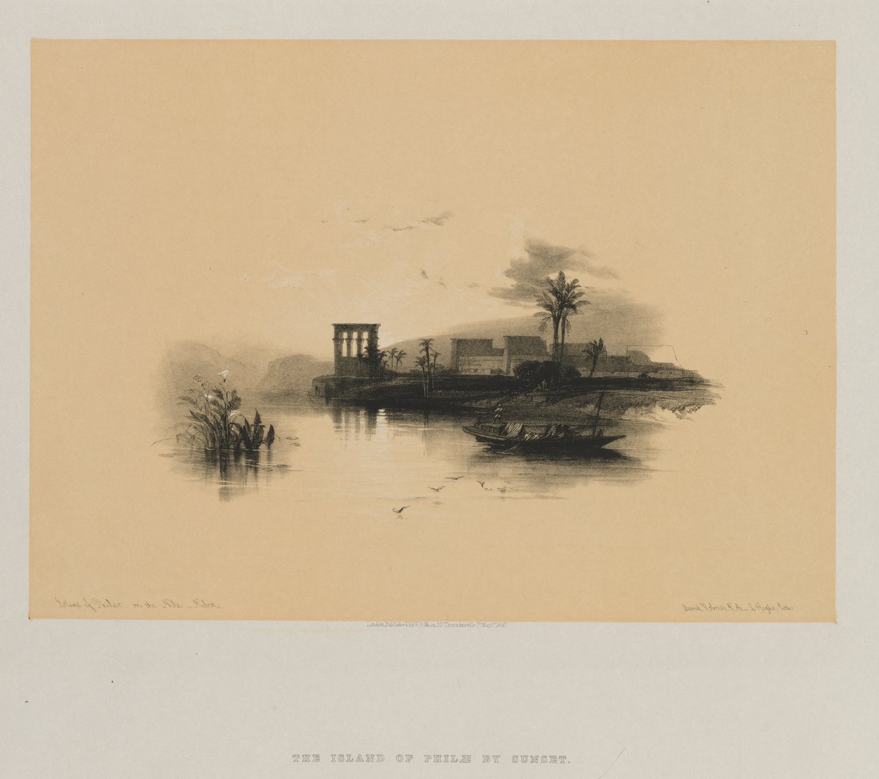 Egypt and Nubia, Volume II: Island of Philae, on the Nile, Nubia by Louis Haghe