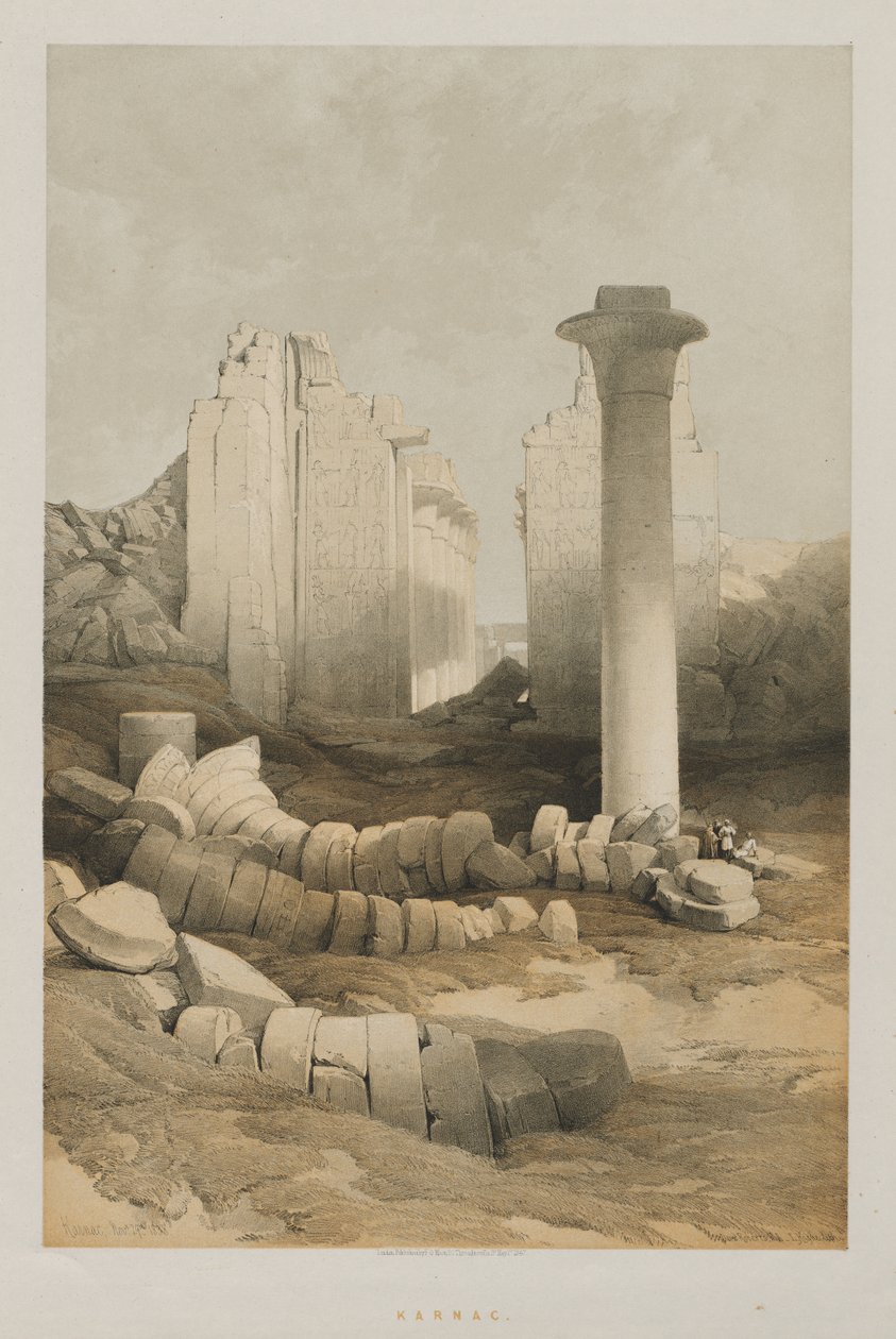 Egypt and Nubia, Volume II: Karnak, 1848 by Louis Haghe