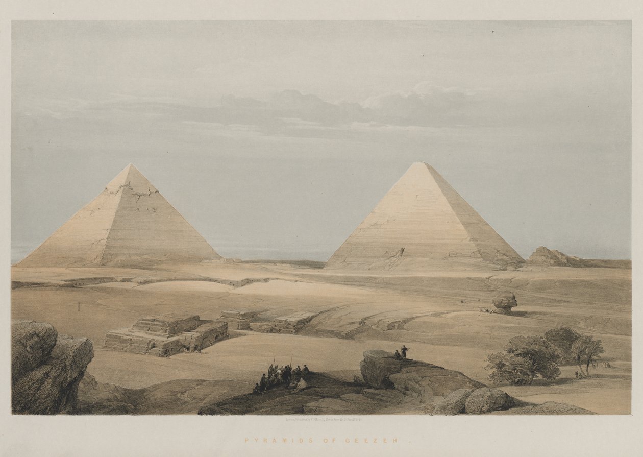 Egypt and Nubia, Volume II: Pyramids of Geezeh, 1848 by Louis Haghe