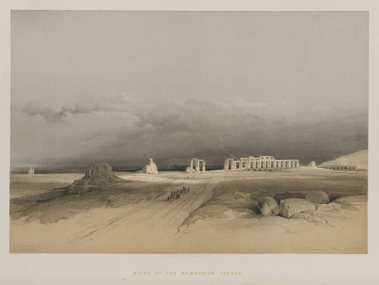 Egypt and Nubia, Volume II: Ruins of Memnonium, Thebes by Louis Haghe