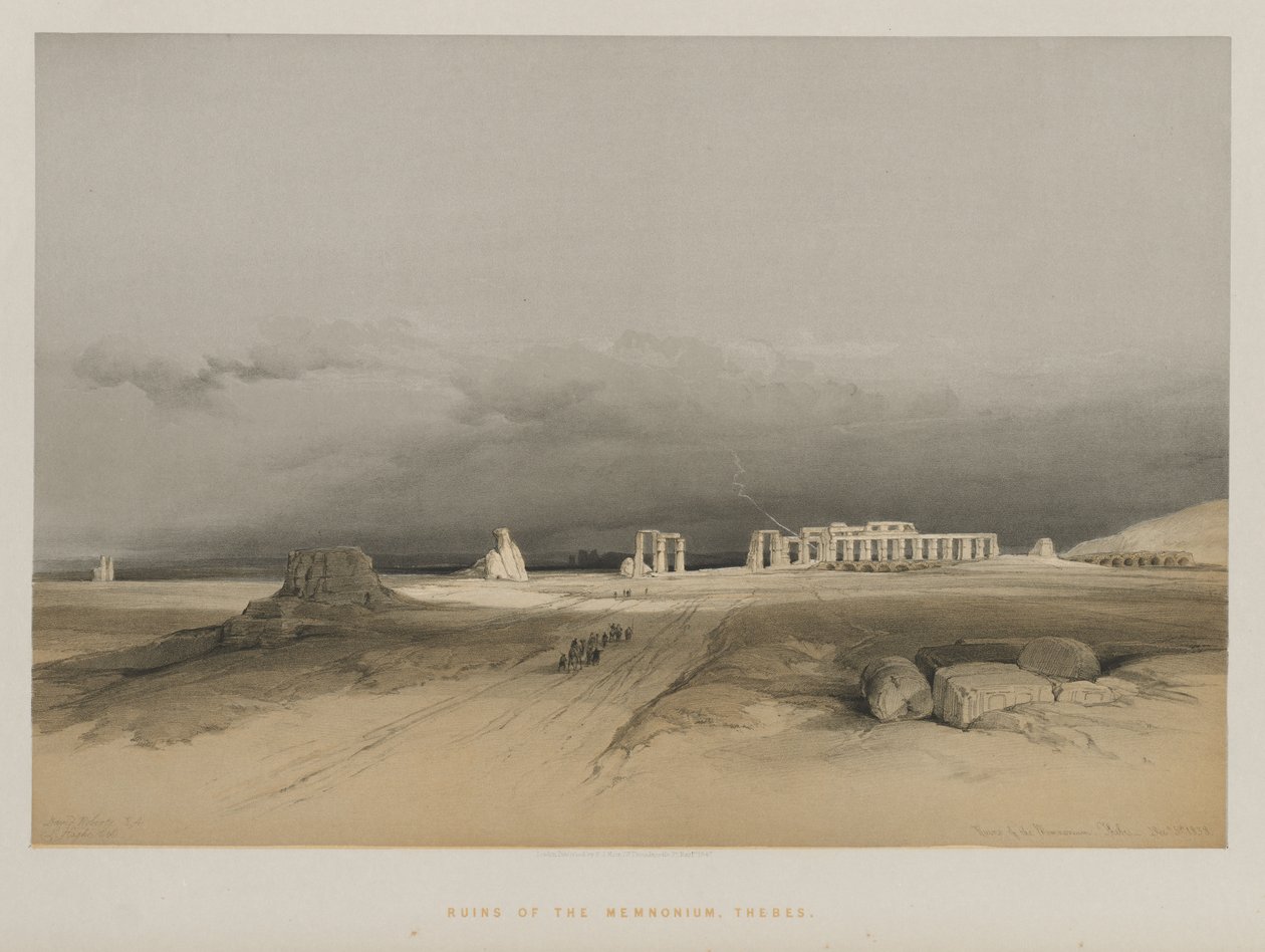 Egypt and Nubia, Volume II: Ruins of Memnonium, Thebes by Louis Haghe