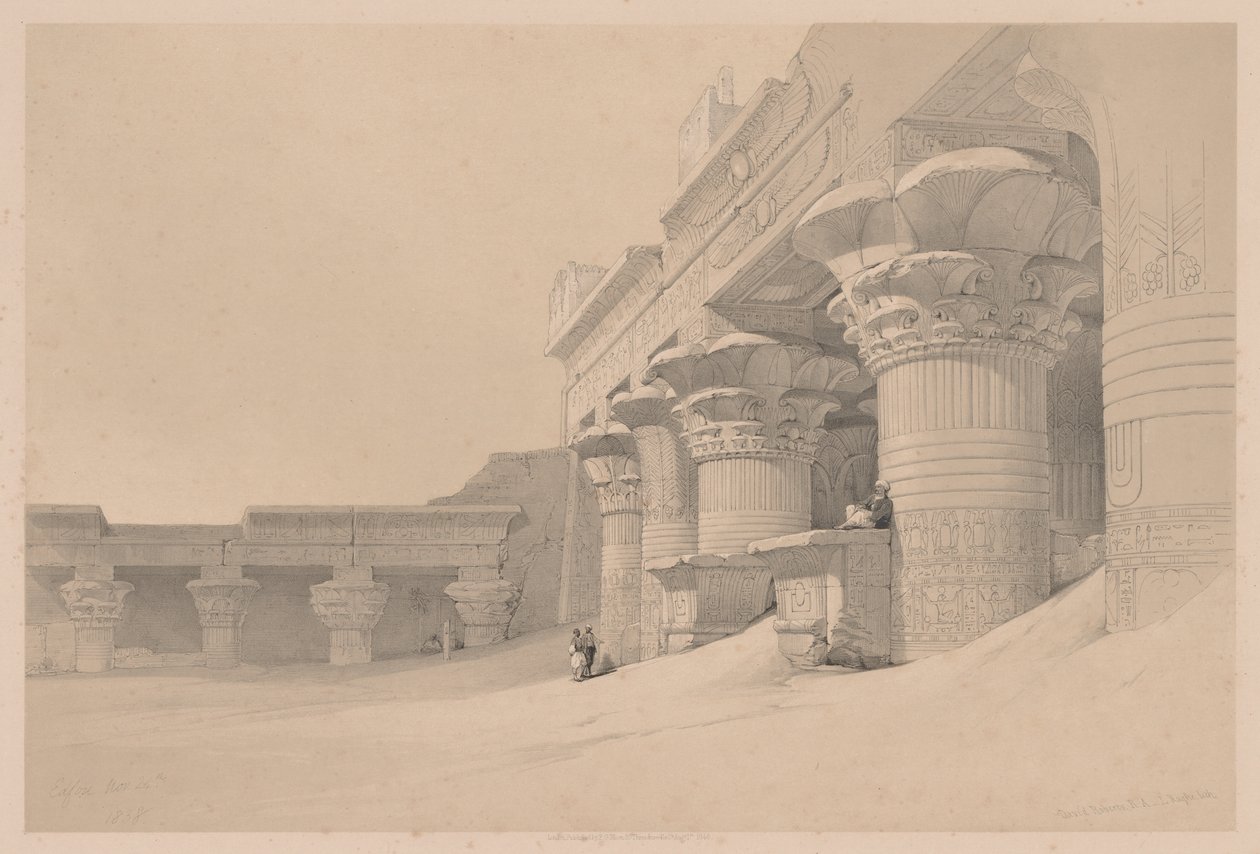 Egypt and Nubia: Volume I - No. 10, Edfou by Louis Haghe