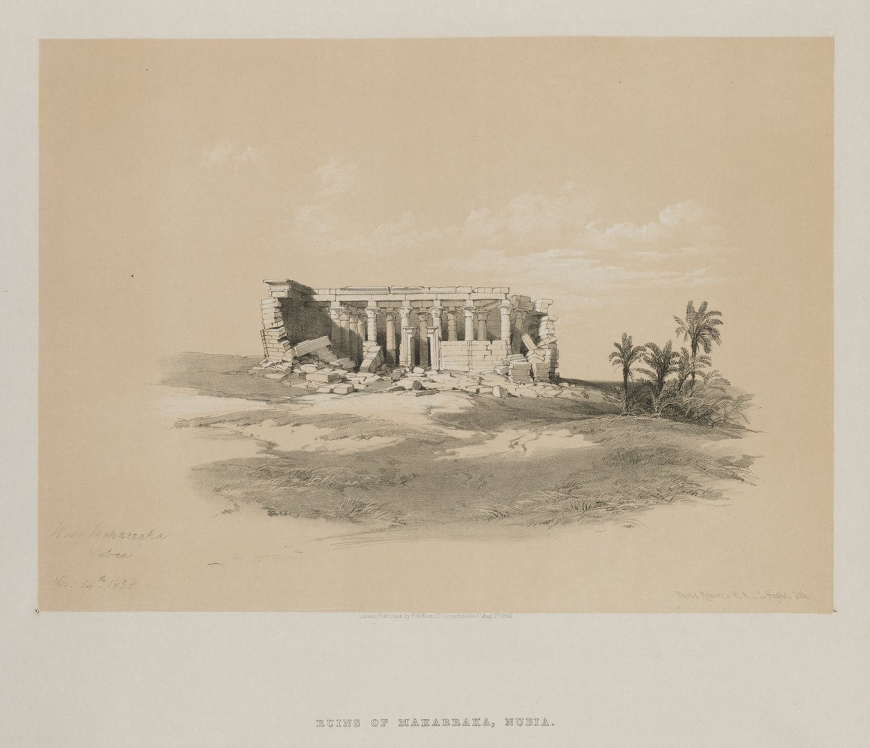 Egypt and Nubia, Volume I: Wady Maharraka, Nubia by Louis Haghe