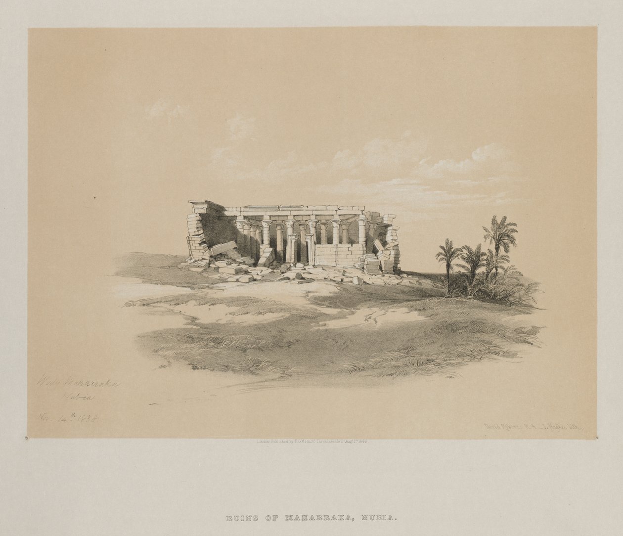 Egypt and Nubia, Volume I: Wady Maharraka, Nubia by Louis Haghe