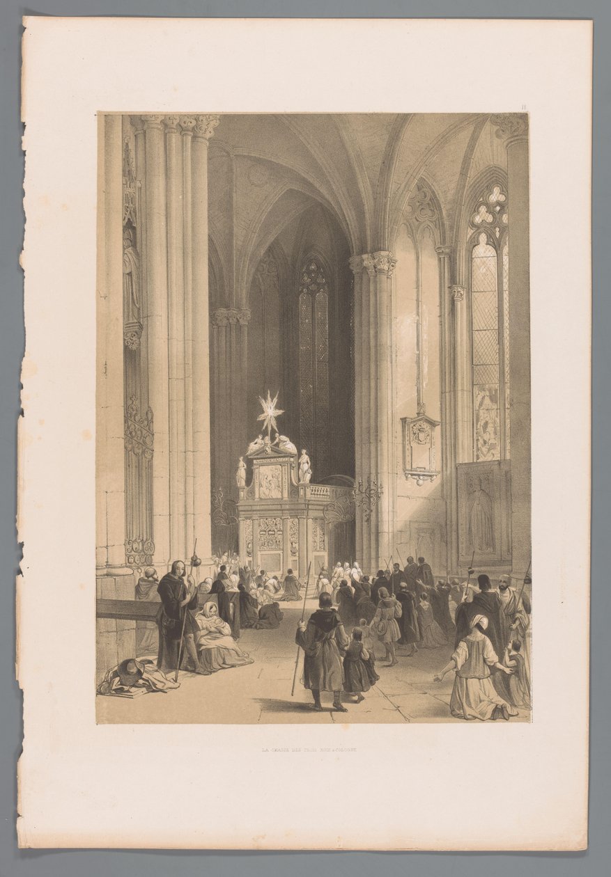 View of the Shrine of the Three Kings in the Cologne Cathedral by Louis Haghe