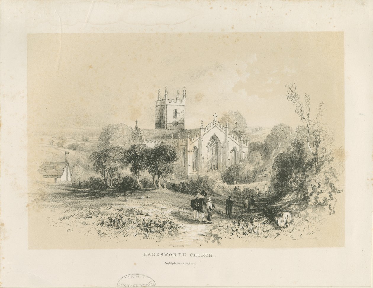 Handsworth Church by Louis Haghe