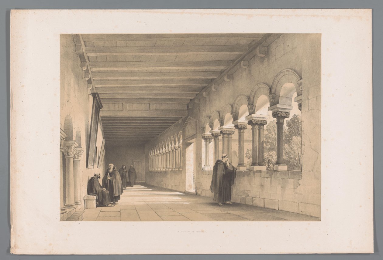 Cloister in Tongeren by Louis Haghe