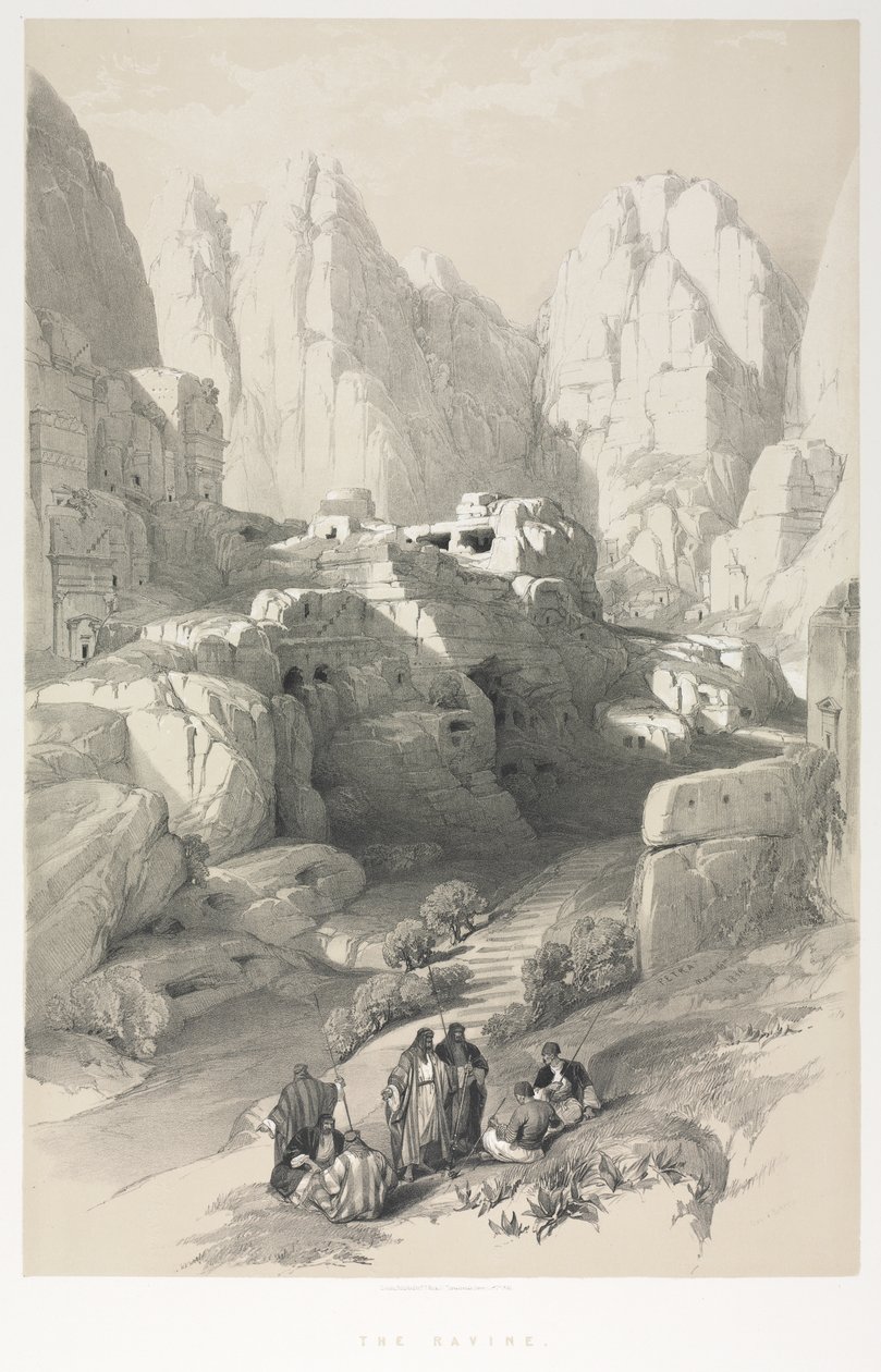 The Holy Land, Syria, Idumea, Arabia, Egypt & Nubia: Petra by Louis Haghe