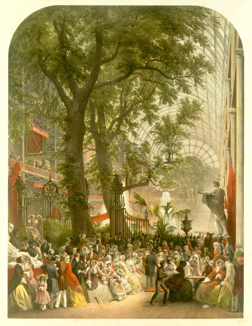 Transept of the Crystal Palace, 1851 by Louis Haghe