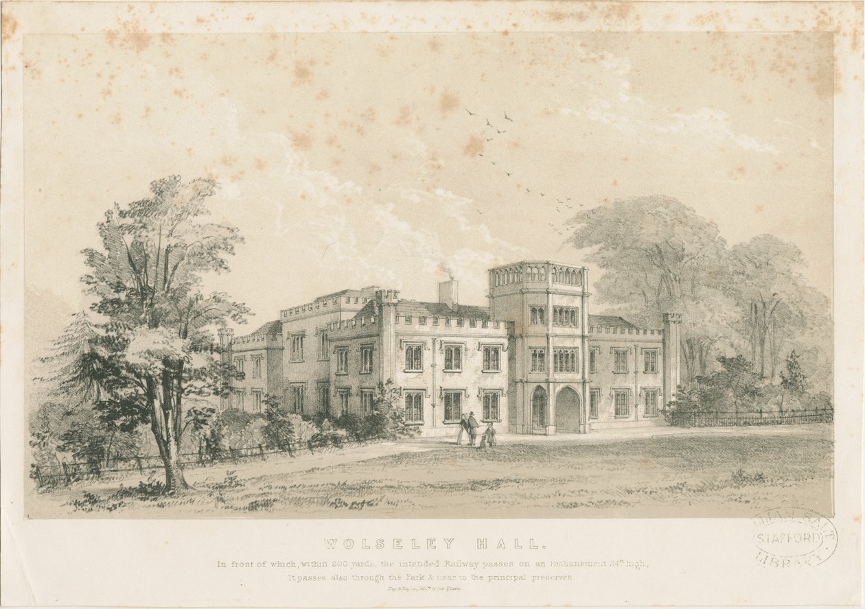 Wolseley Hall by Louis Haghe