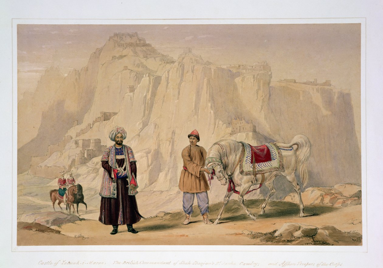 The British Commandant of Shah Shoojan's 2nd Jannah Cavalry and Affhan ...