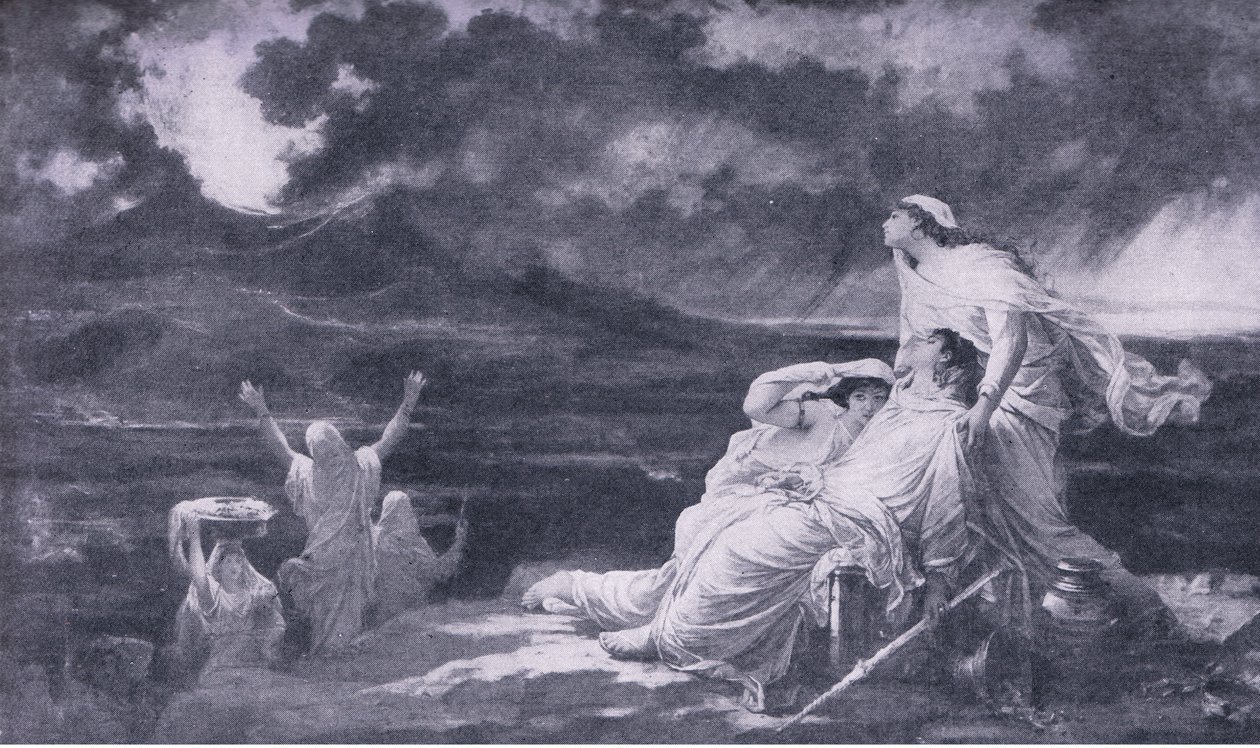 Herculaneum: The Eruption of Vesuvius (illustration from The World