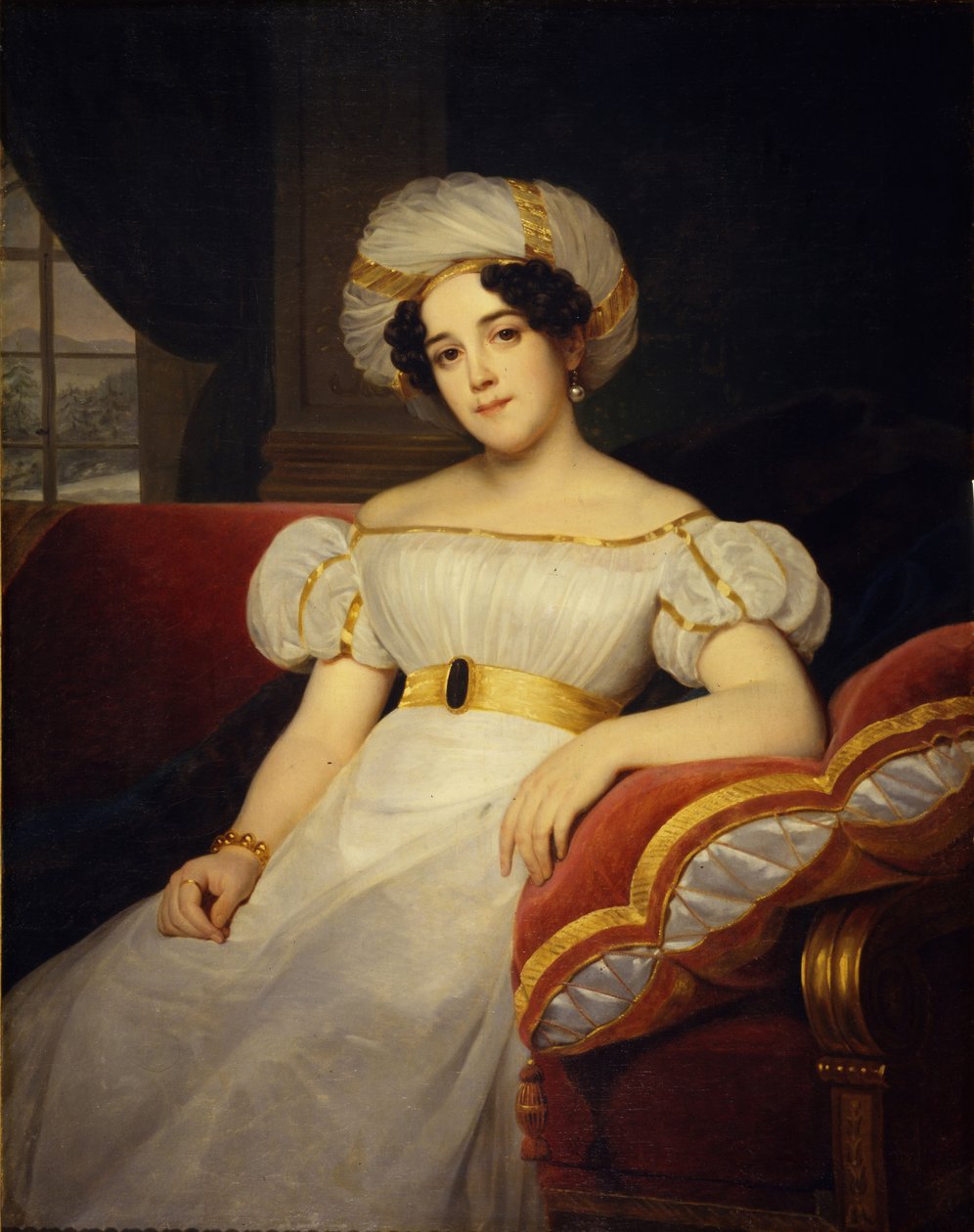 Portrait of Princess Natalya Stepanovna Golitsyna, née Countess Apraksina 1794-1890, 1824 by Louise Marie Jeanne Hersent