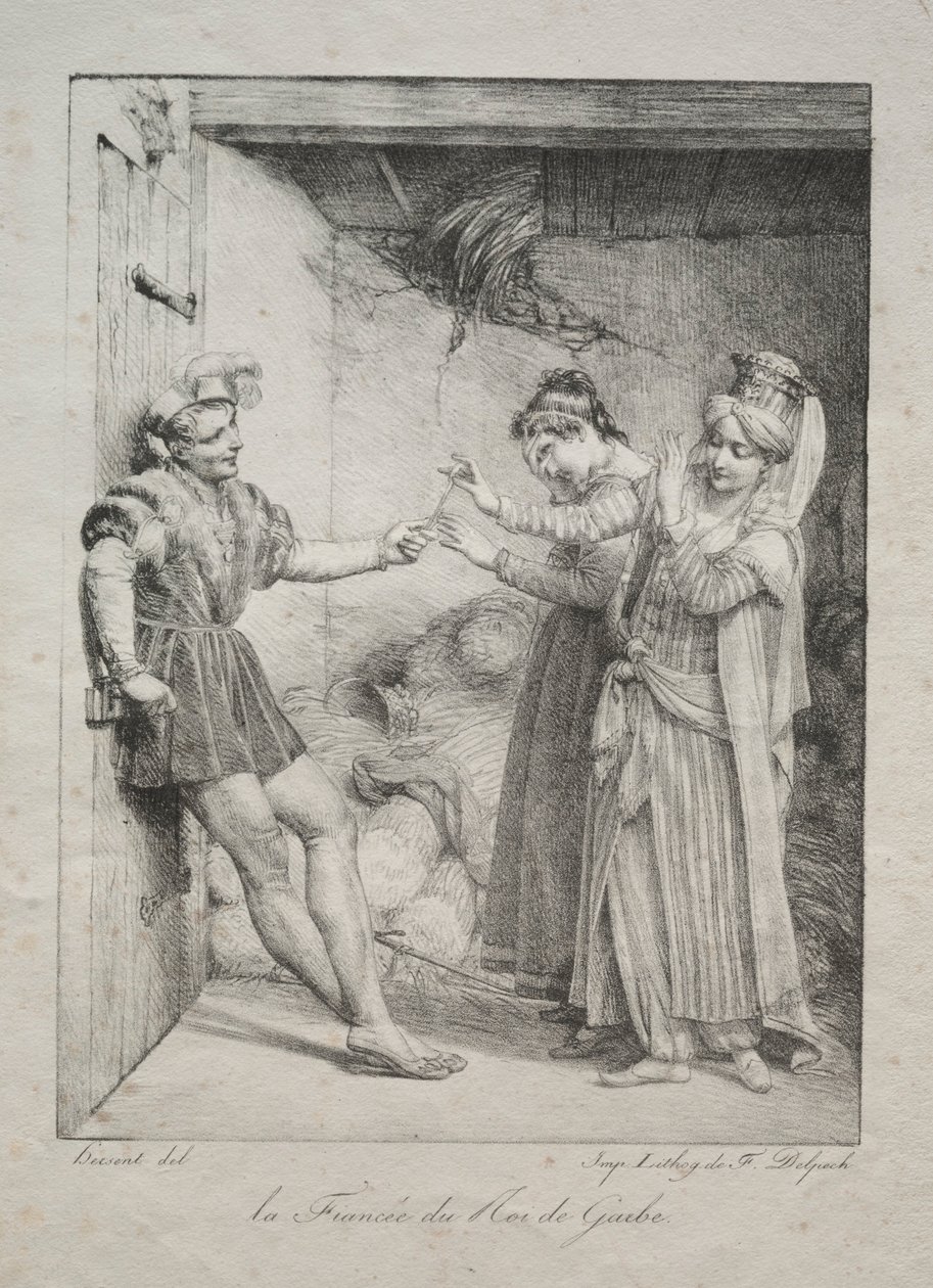 The Fiancée of the King of Garbe, 1800 by Louise Marie Jeanne Hersent