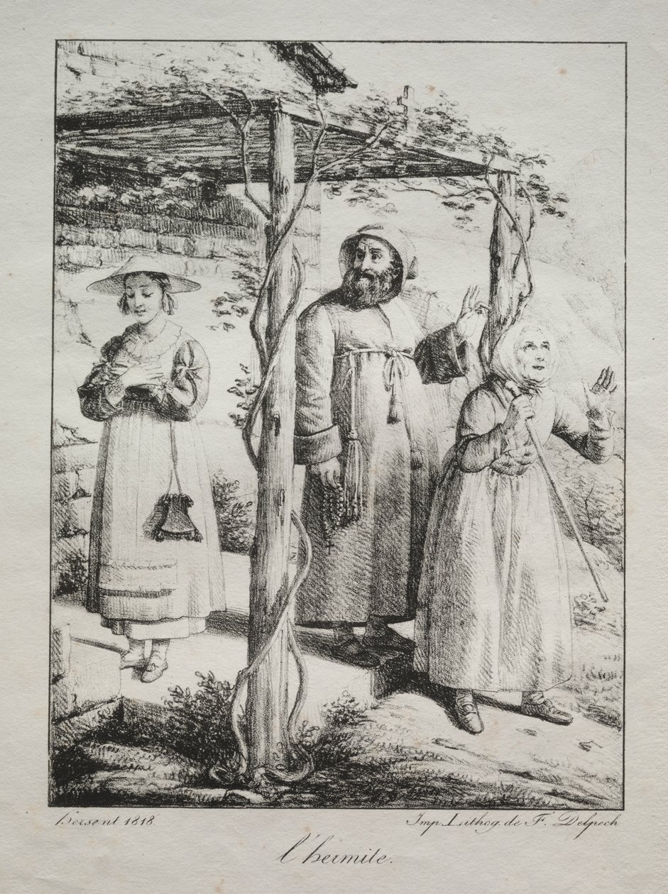 The Hermit by Louis Hersent