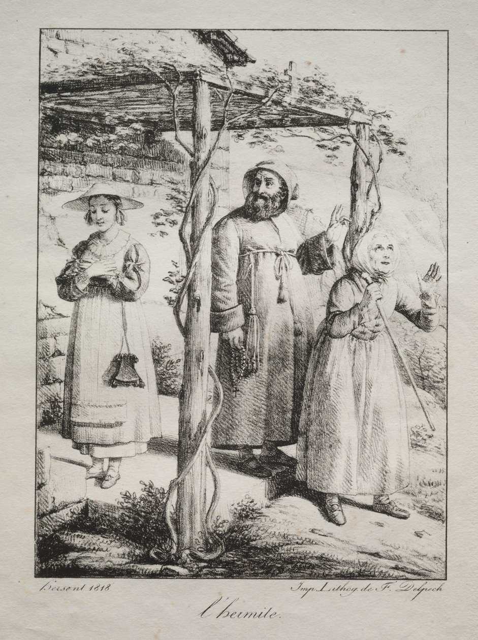 The Hermit by Louise Marie Jeanne Hersent