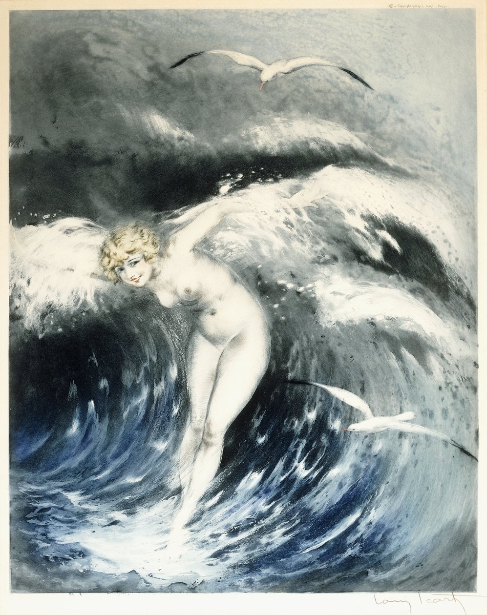 Venus in the Waves, c.1931 by Louis Icart