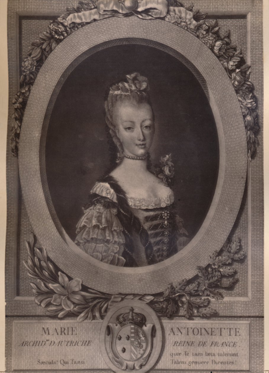 Marie Antoinette, Queen of France by Louis Jacques Cathelin