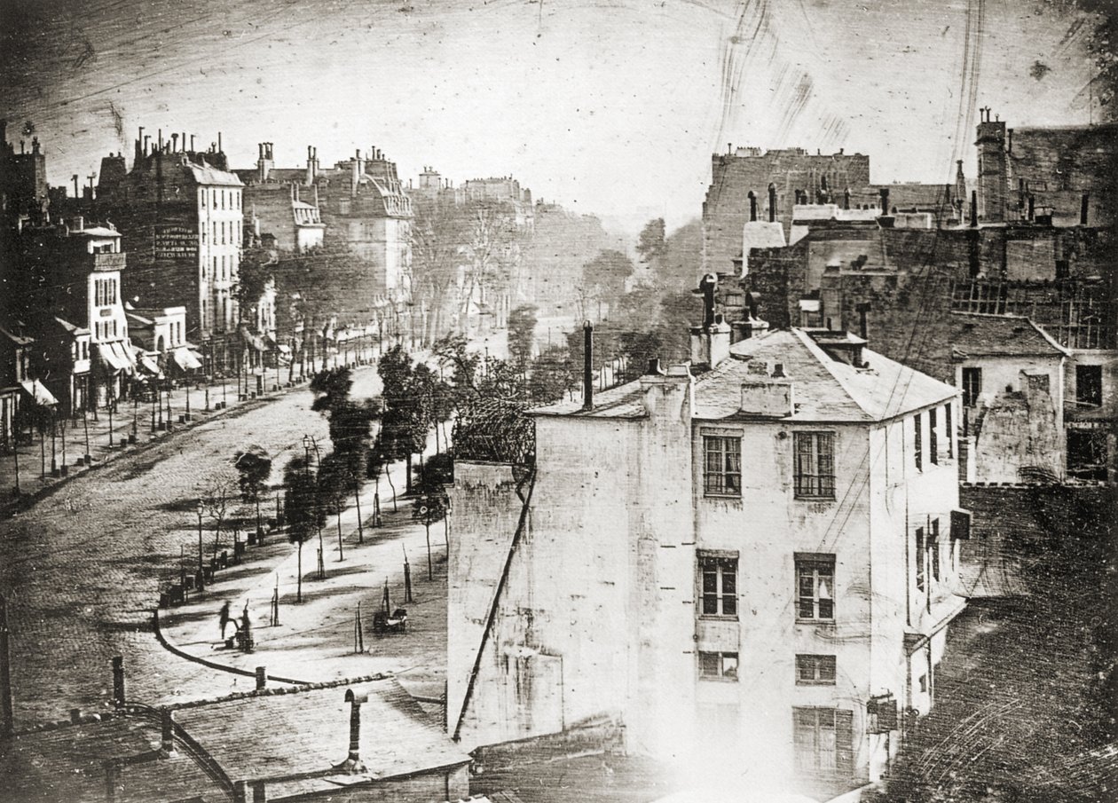 Boulevard du Temple by Daguerre by Louis Jacques Mande Daguerre