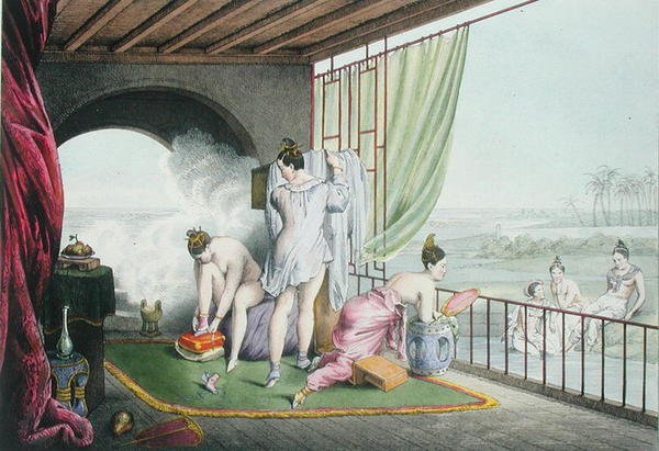 Bathers at their toilet by Louis Jacques Nicolas Schaal
