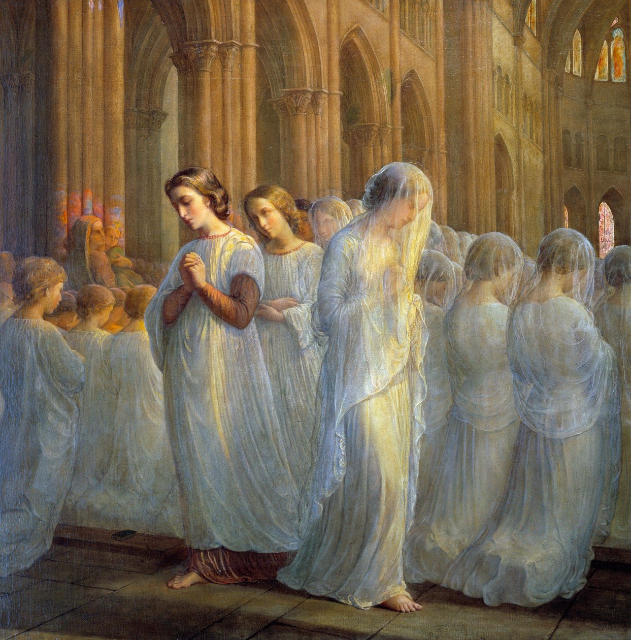 The Poem of the Soul; First Communion by Louis Janmot
