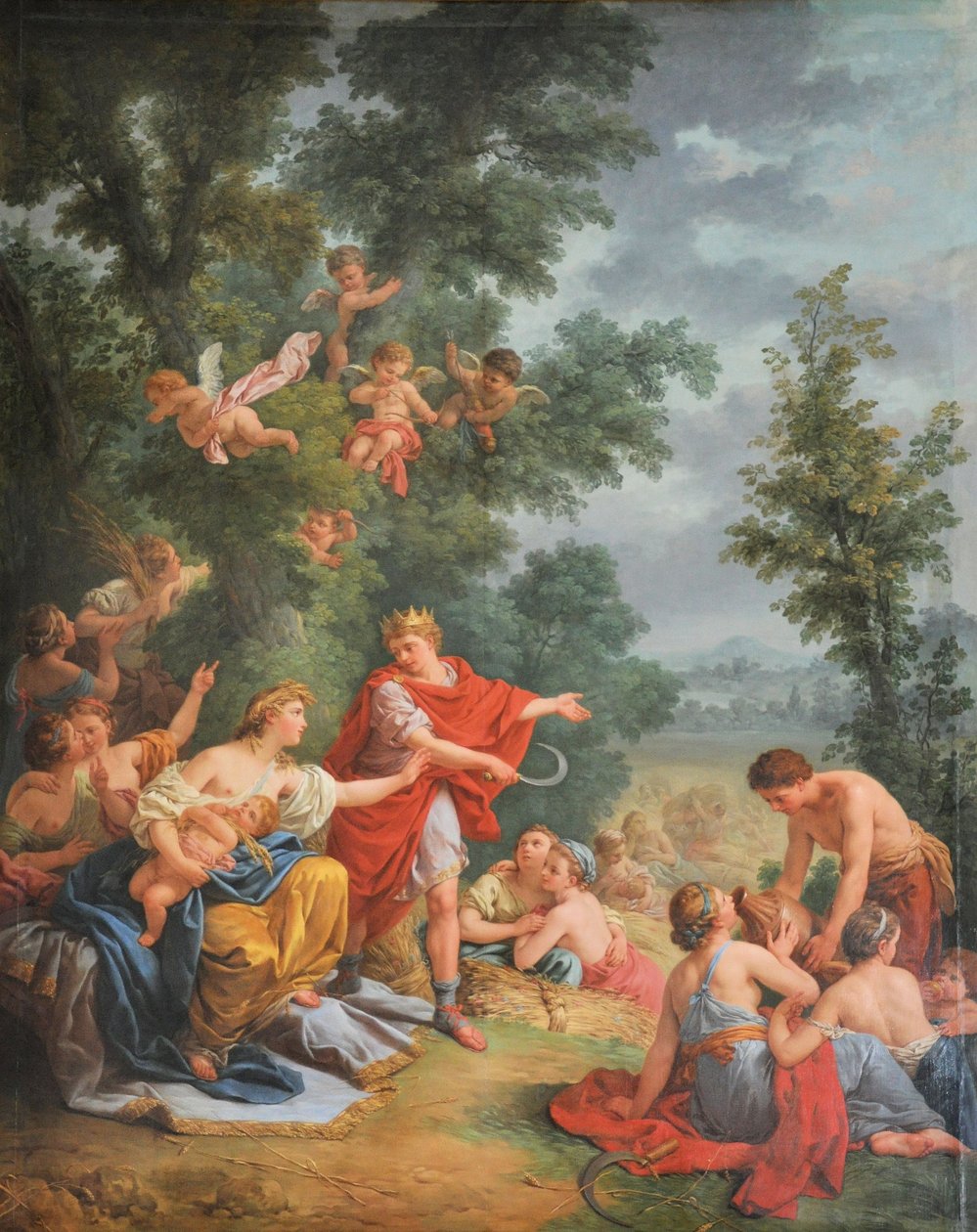 The Harvest or Ceres and Triptolemos by Louis Jean François Lagrenée