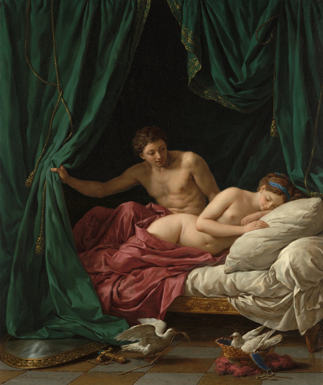 Mars & Venus, Allegory of Peace by Louis Jean François Lagrenée