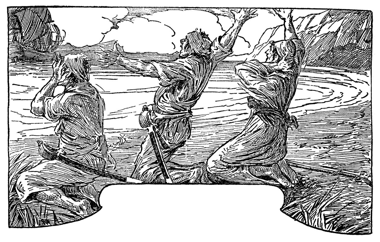 Illustration by Louis Rhead (1857-1926) for the novel 